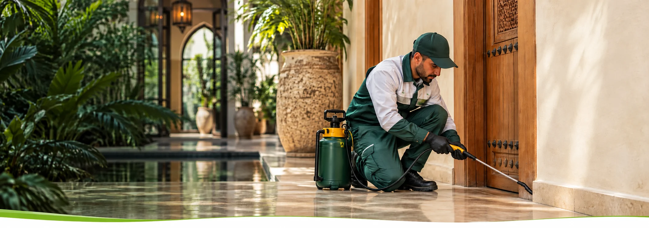 Technicien Tamounte Service intervenant dans un riad